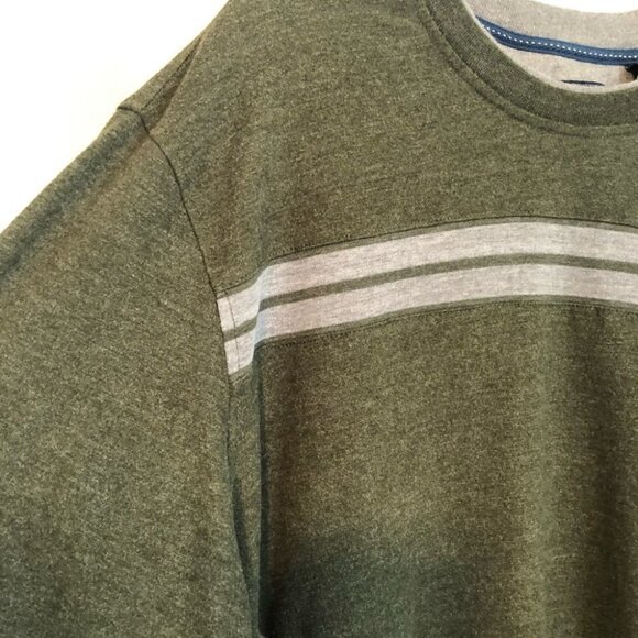 Arrow Mens XXLg Long Sleeve  Henley in Hunter Green and Grey Trim - Picture 5 of 11